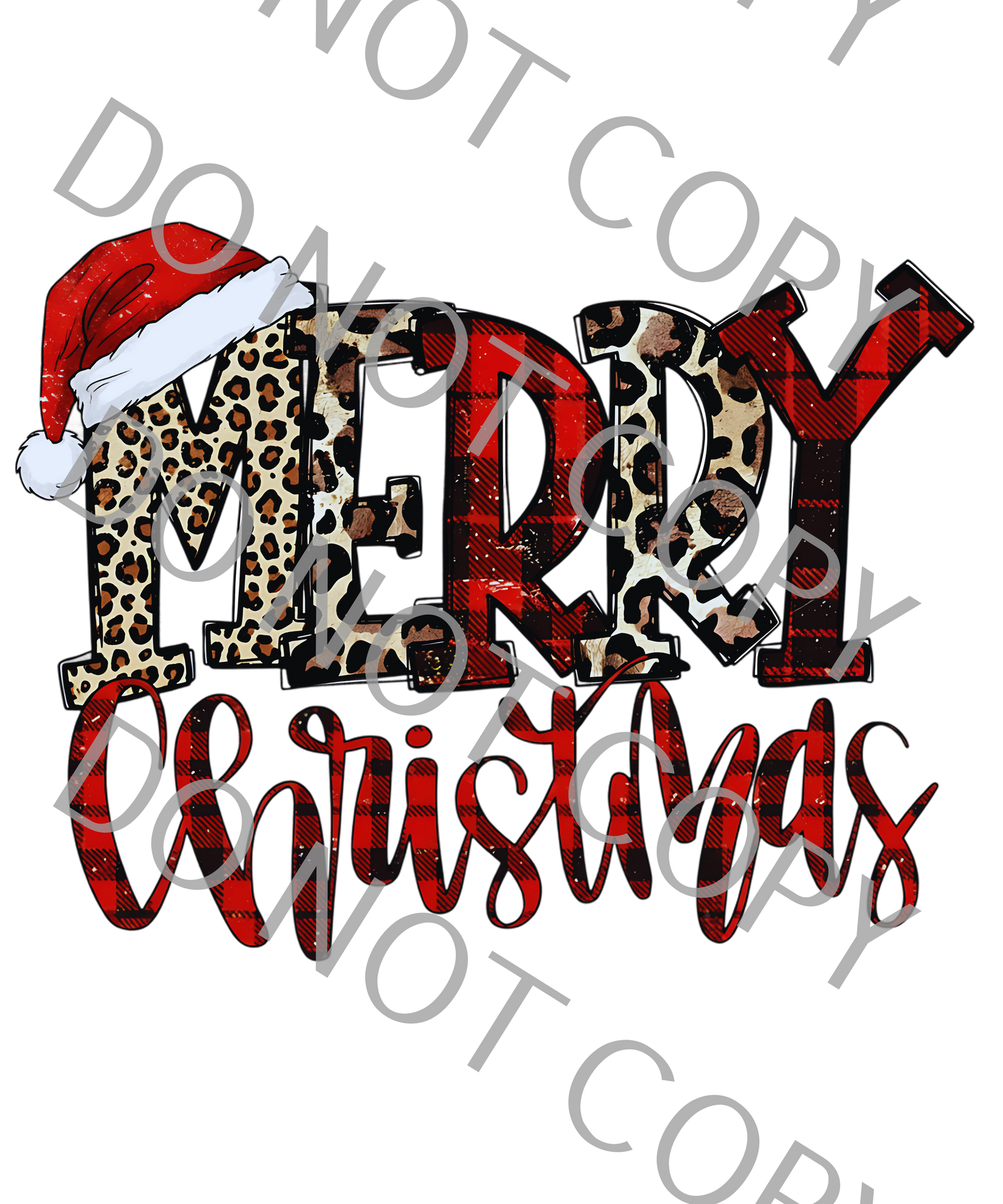 Merry Christmas 11.5in x 9in (DTF print only)