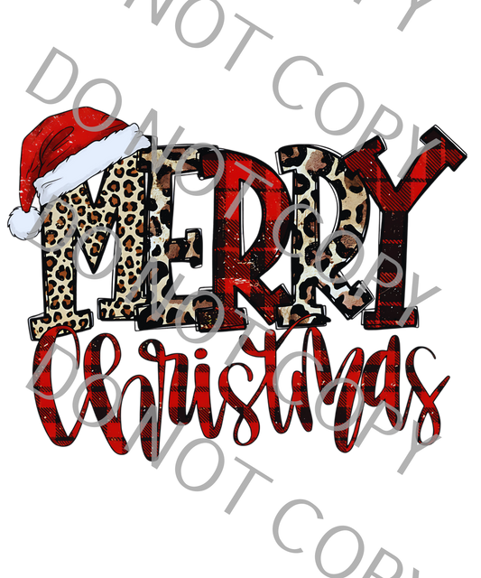 Merry Christmas 11.5in x 9in (DTF print only)