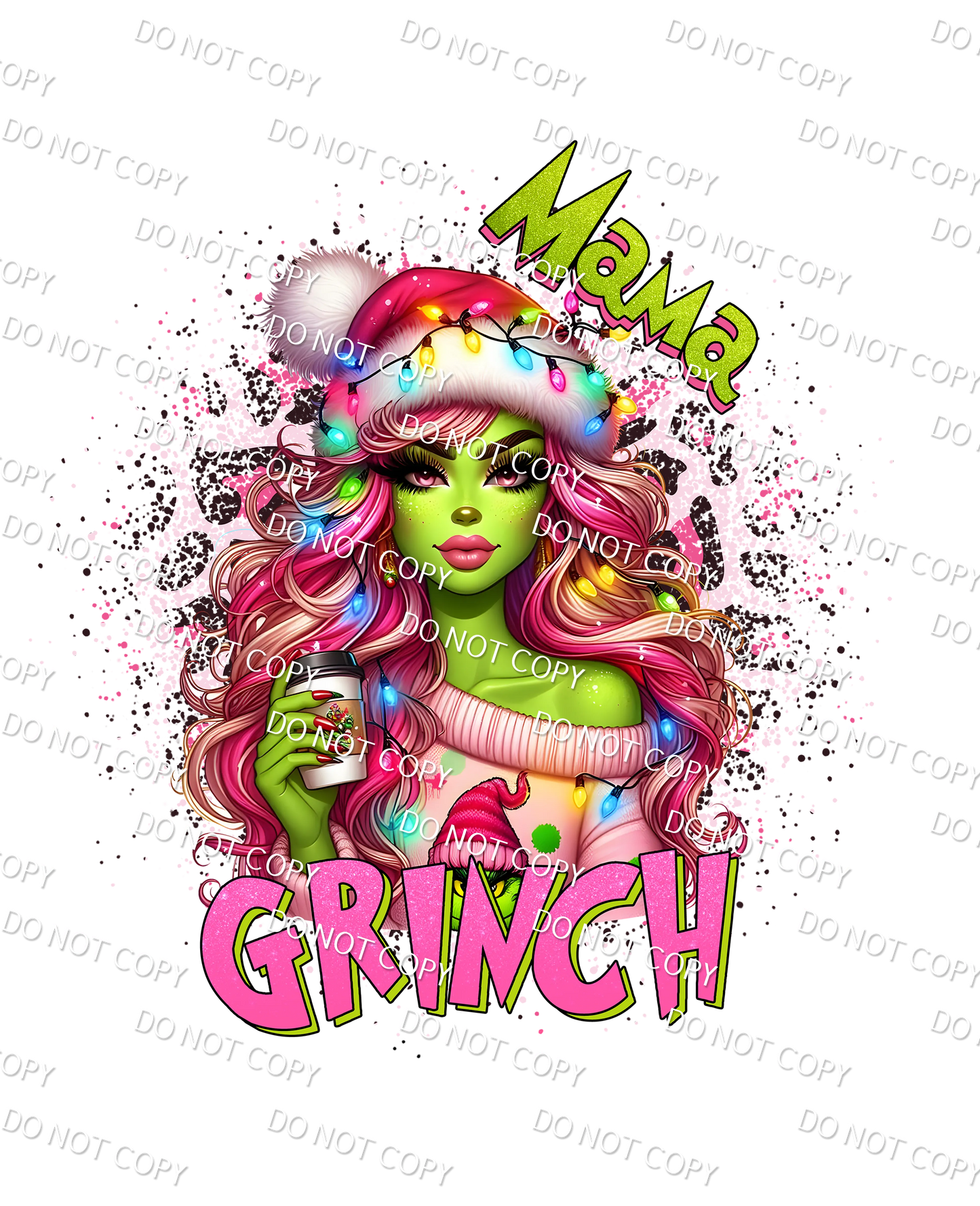 Mama Grinch DTF PRINT