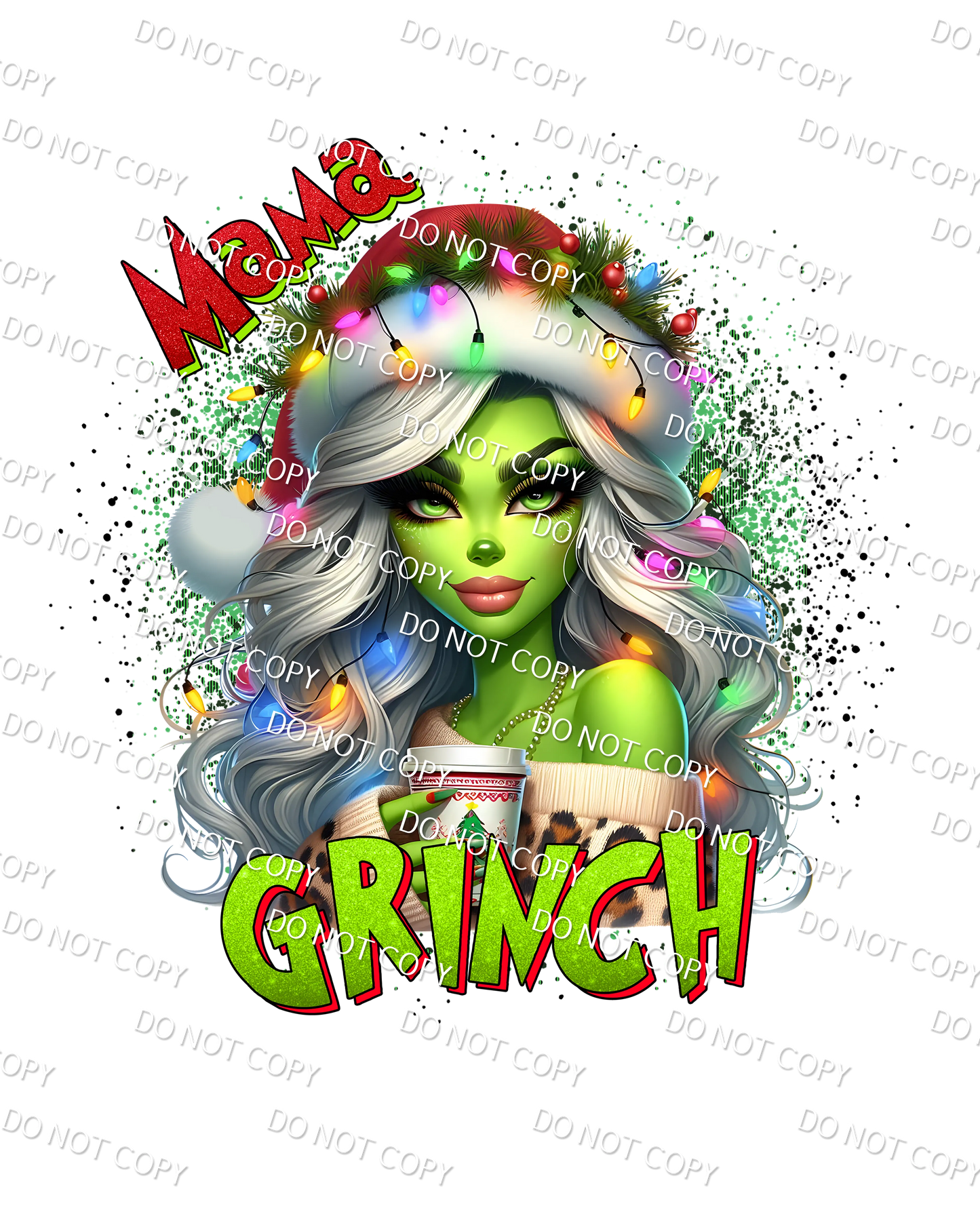 Mama Grinch DTF PRINT