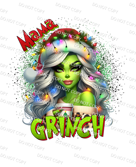 Mama Grinch DTF PRINT