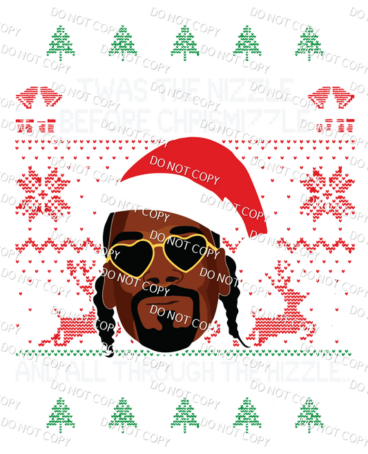 SNOOP UGLY SWEATER DTF PRINT